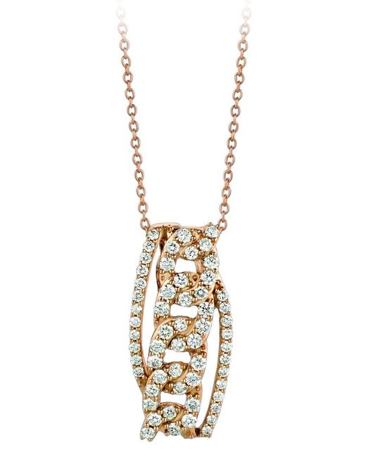 Le Vian Metallic Le Vian 14k Strawberry Gold 0.74 Ct. Tw. Diamond Necklace