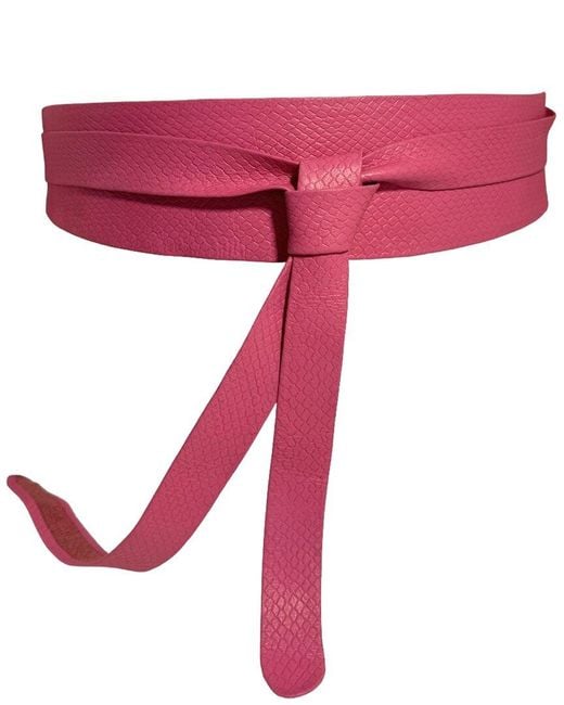 Ada Red Classic Wrap Leather Belt