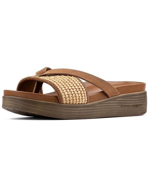 Donald J Pliner Brown Farrah Sandal