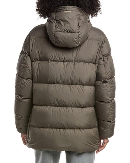 Woolrich Green Cloud Davis Down Parka