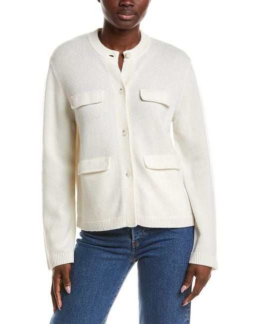 NAADAM White Premium Cashmere Sweater Jacket