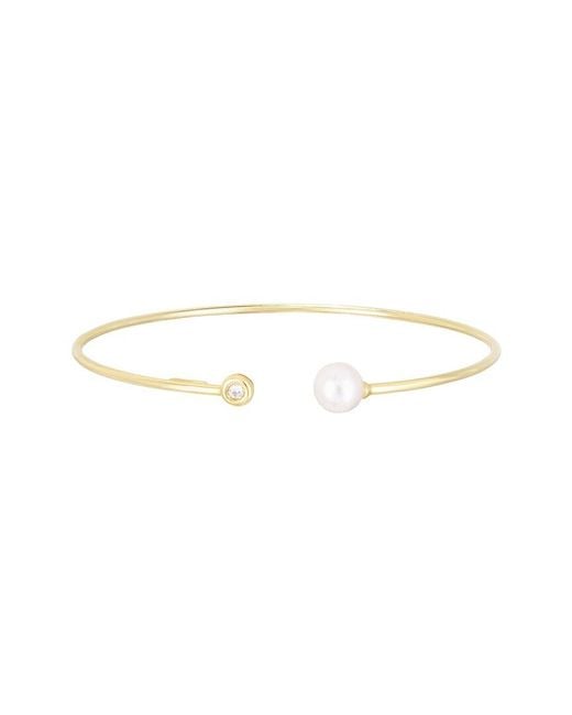 Sabrina Designs White 14k 0.35 Ct. Tw. Diamond Bangle Bracelet