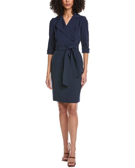Black Halo Blue Lucinda Sheath Dress
