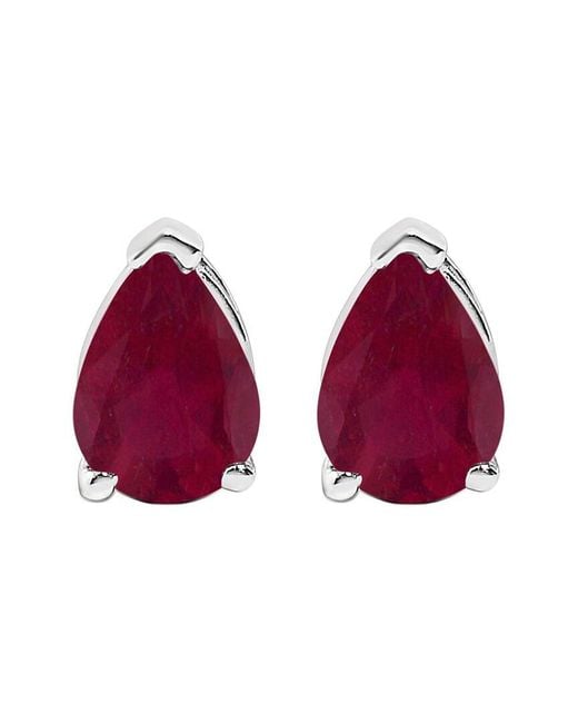 Haus of Brilliance Multicolor Colorful Gemstones 14K 0.90 Ct. Tw. Ruby Stud Earrings