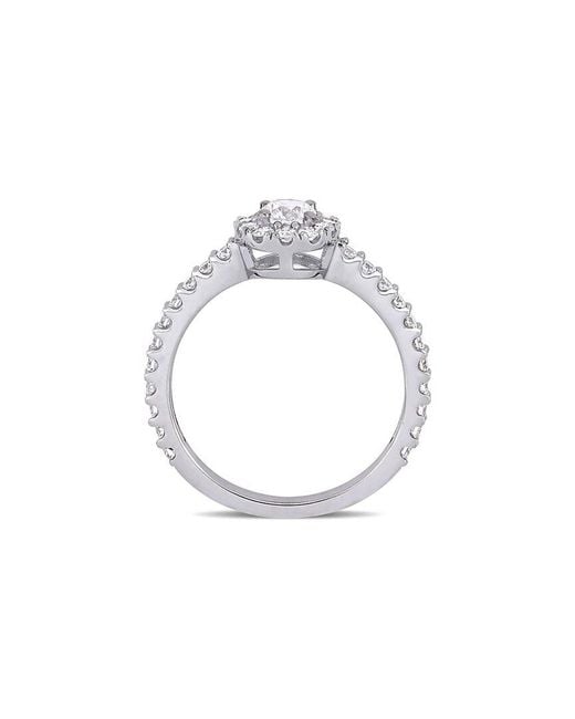 Rina Limor White 14K 0.99 Ct. Tw. Diamond Halo Ring