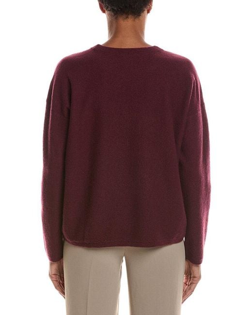 Eileen Fisher Purple Wool Sweater