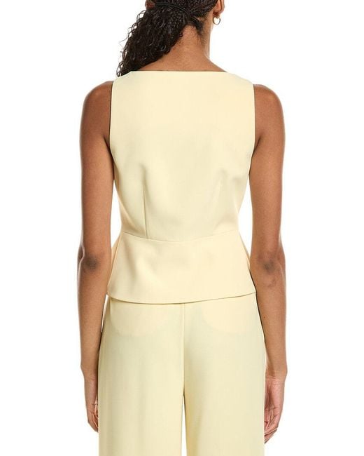 Kenneth Cole Natural Curved Peplum Vest
