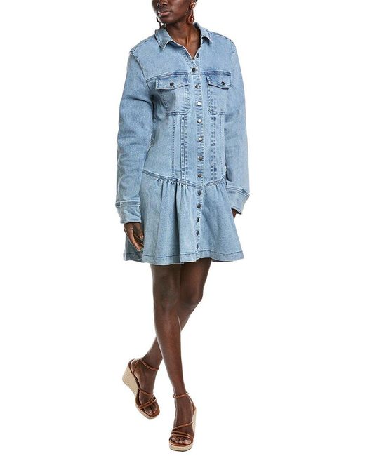 Free People Blue Roadhouse Mini Dress
