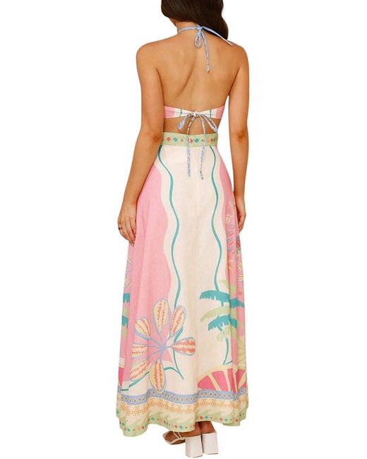 AMINA GLAM Multicolor Maxi Dress