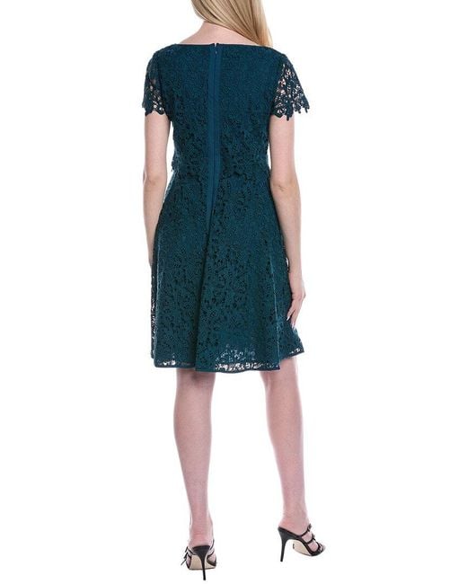 Shani Blue Lace Sheath Dress
