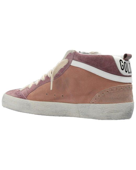 Golden Goose Deluxe Brand Pink Mid Star Suede Sneaker