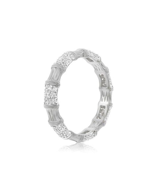 Suzy Levian CZ Jewelry White Suzy Levian Cz Eternity Ring
