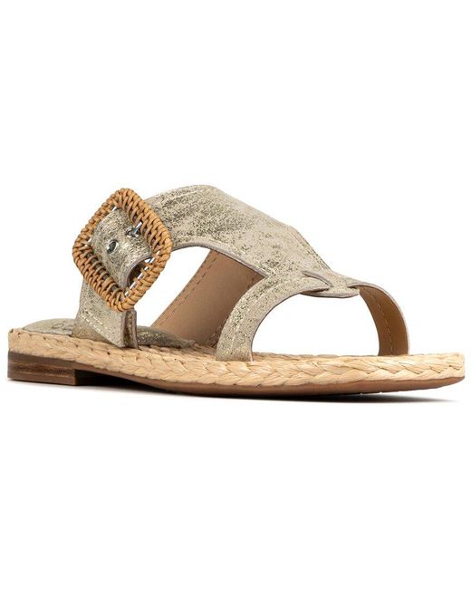 Donald J Pliner Metallic Hilari Leather Sandal