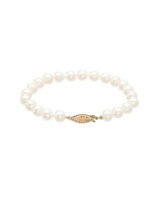 Pearls White 14K 7-7.5Mm Freshwater Pearl Bracelet