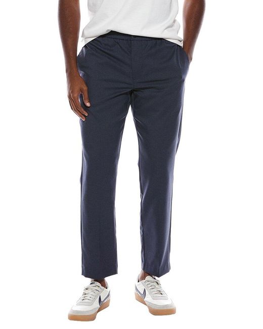 Scotch & Soda Blue Drawstring Melange Pant for men