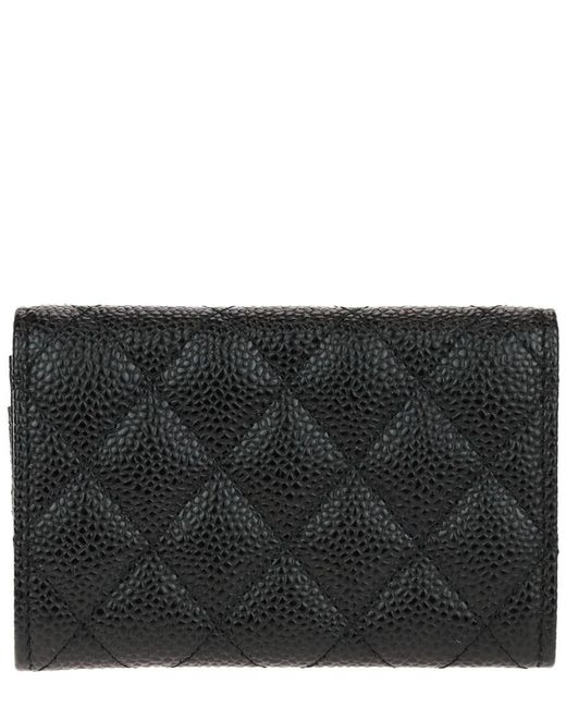 My 2021 Chanel Classic Flap Card Holder In Black Caviar Leather