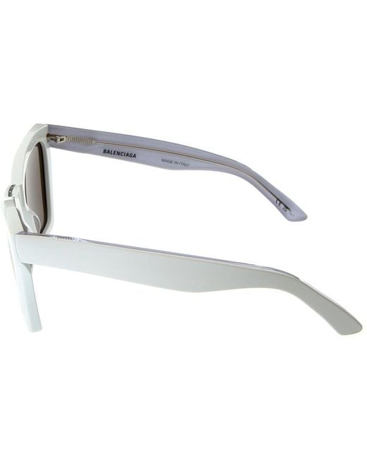 Balenciaga White Bb0231s 57mm Sunglasses