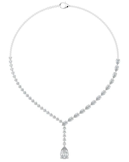 Sabrina Designs Lab Grown Diamonds Metallic 14K 9.72 Ct. Tw. Lab-Grown Diamond Lariat Necklace