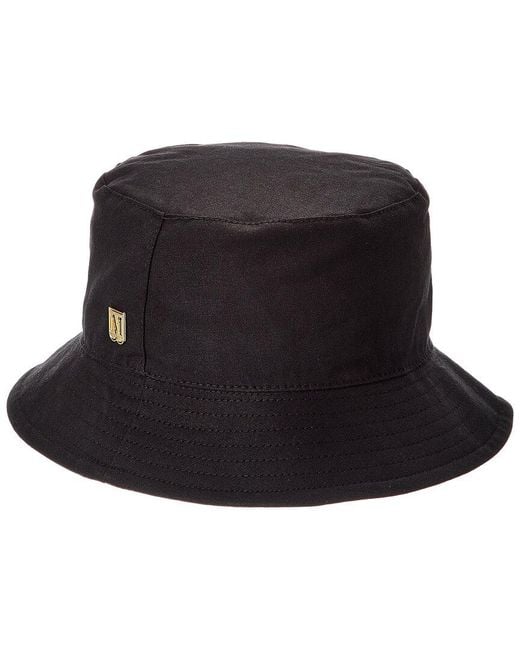 Bruno Magli Black Logo Bucket Hat