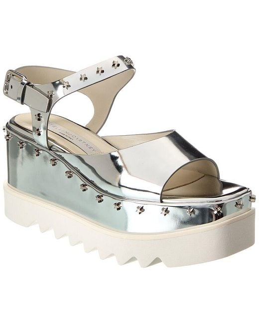 Stella McCartney Metallic Elyse Platform Sandal