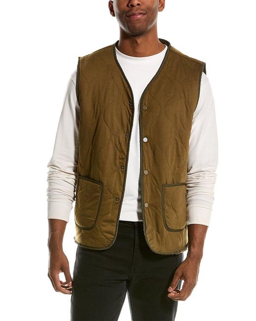 American Stitch Natural Quilted Vest for men