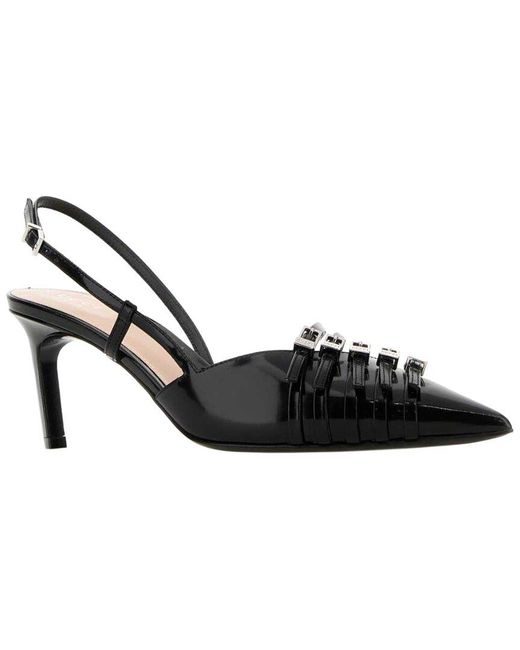 Gucci Black Leather Sandal