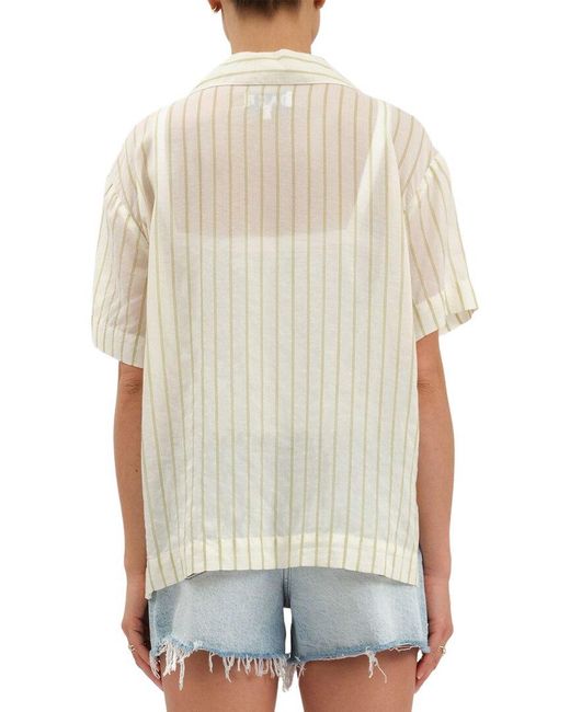 Daze Denim White Buttercup Tie Front Shirt