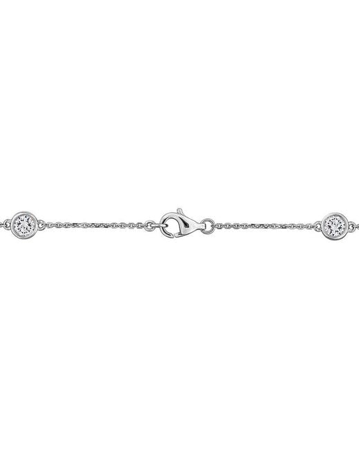 Created Forever Metallic 14K 1.80 Ct. Tw. Lab-Grown Diamond Station Necklace