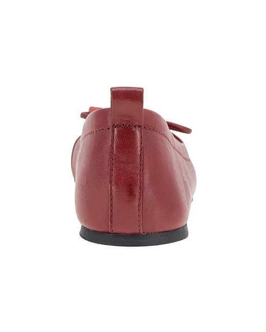 Gentle Souls Red Marilyn Leather Flat