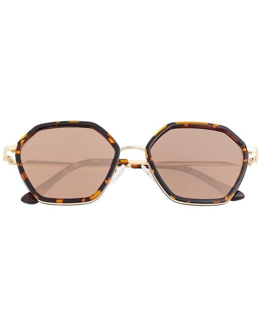 Bertha Natural Ariana 56mm Polarized Sunglasses
