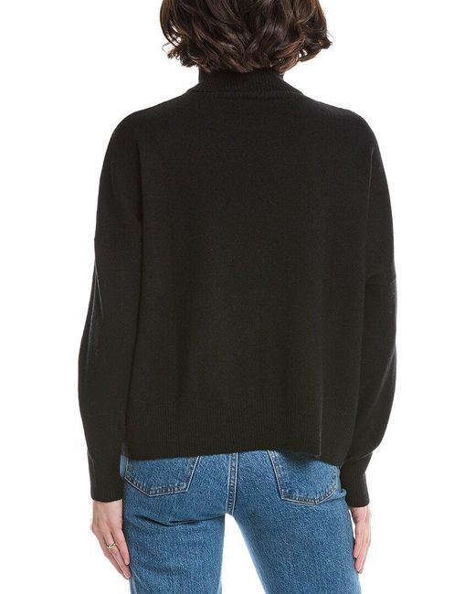 Brodie Cashmere Black Mountain Skier Wool & Cashmere-Blend Turtleneck Sweater