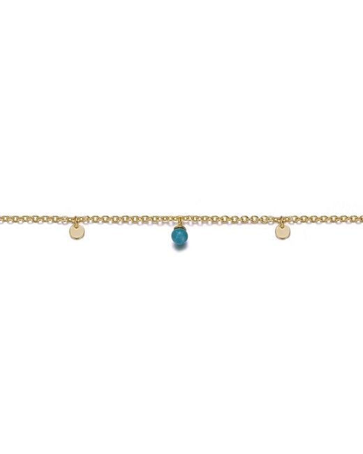 Genevive Jewelry White Rachel Glauber 14K Plated Charm Bracelet
