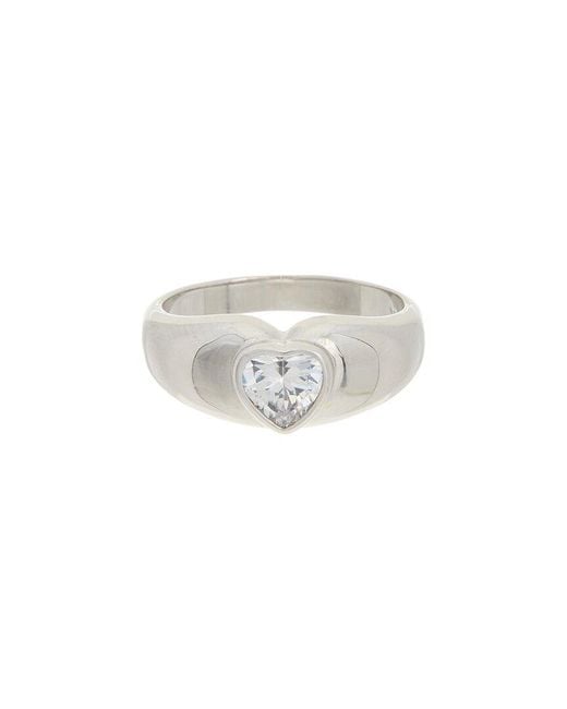 Juvell White 18K Plated Cz Ring