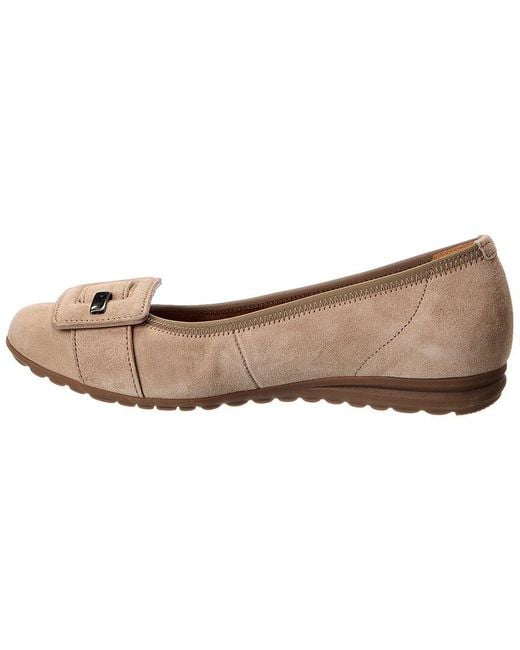 Gabor Brown Suede Ballet Flat