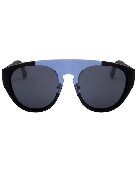Linda Farrow Blue Kris Van Assche By Linda Farrow Kva35 56Mm Sunglasses for men