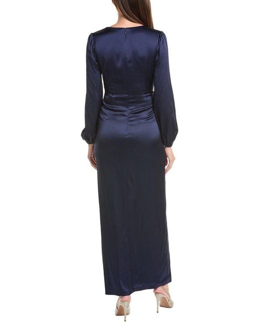 Kay Unger Blue Nia Gown