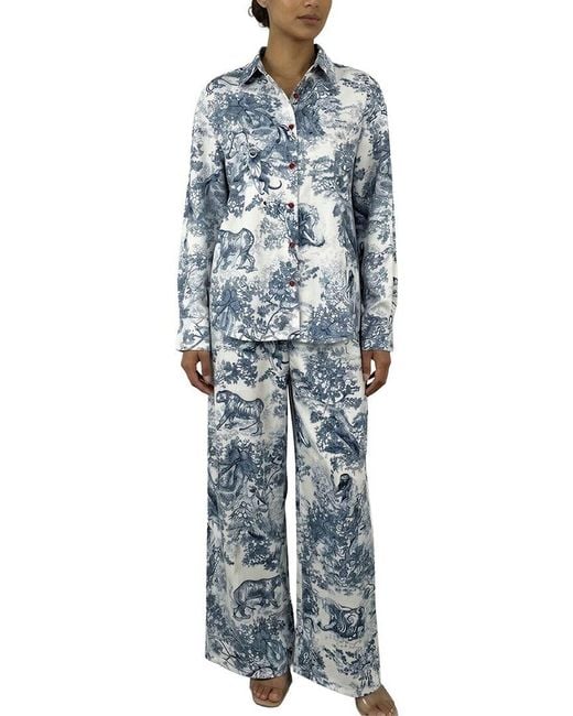 Esea Blue Shirt & Pant Set