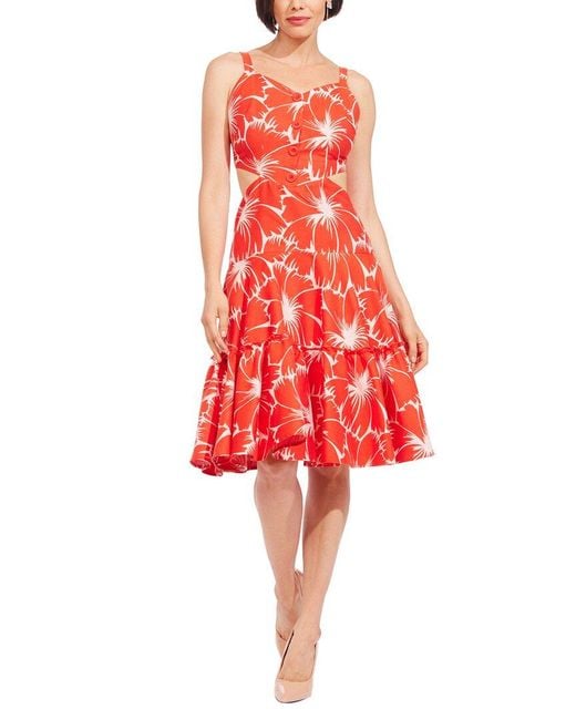Eva Franco Red Monte Cristo Mini Dress