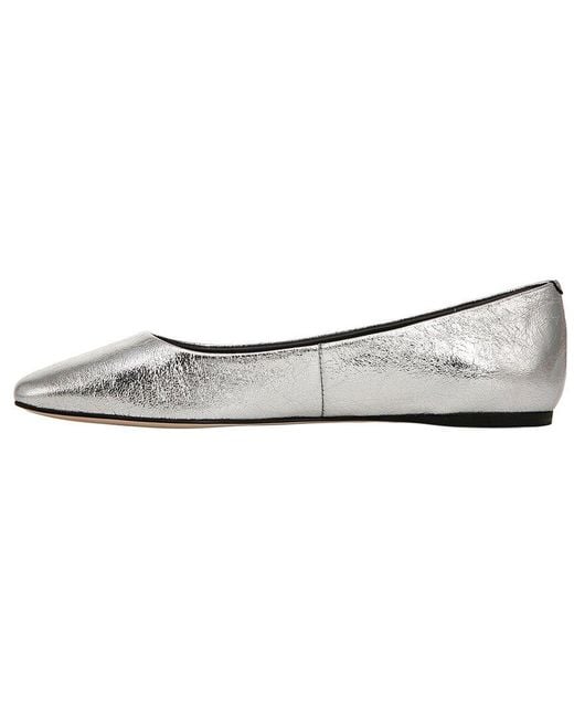 Franco Sarto White A-Flexa Leather Flat