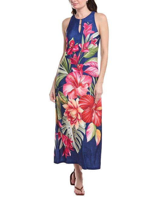 Tommy Bahama Red Jasmina La Botanica Maxi Dress