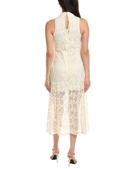 Moonsea Natural Lace Midi Dress
