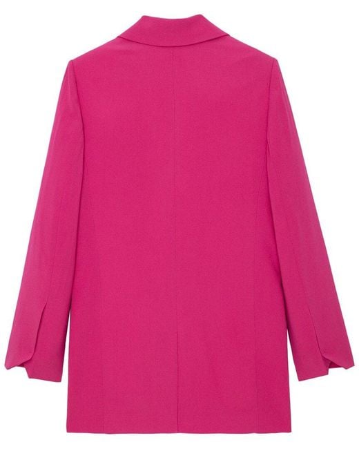Zadig & Voltaire Pink Viva Crepe Blazer