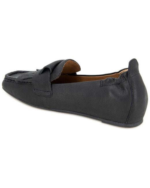 Gentle Souls Black By Kenneth Cole Scotty Leather Loafer