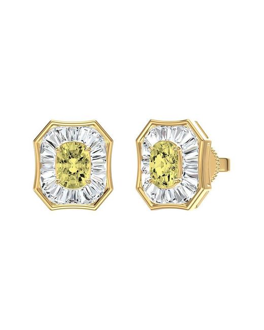 Lab Grown Diamonds Metallic 14K 3.25 Ct. Tw. Lab-Grown Diamond Fashion Earring