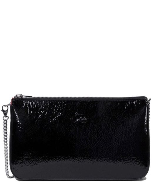 Christian Louboutin Black Loubila Patent Pouch