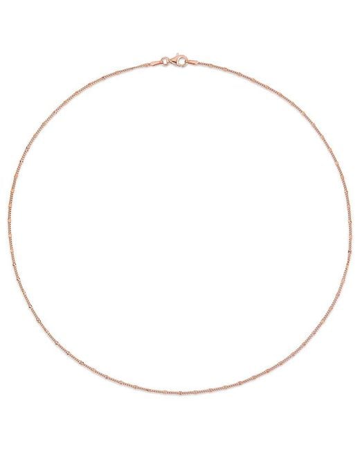 Italian Silver Metallic Fancy Curb Link Necklace