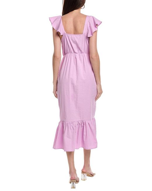 AREA STARS Pink Diana Maxi Dress