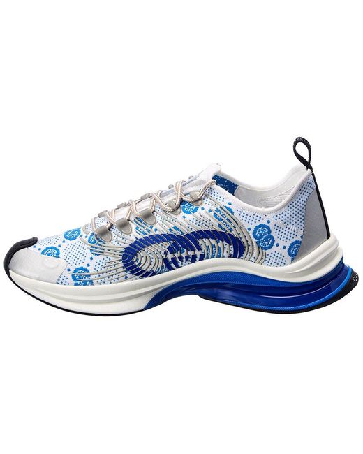 Gucci Run Knit Sneaker in Blue for Men | Lyst