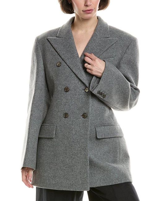Michael Kors Gray Wool Coat