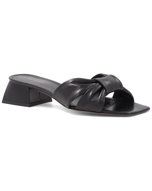 Bruno Magli Black Antonia Leather Mule